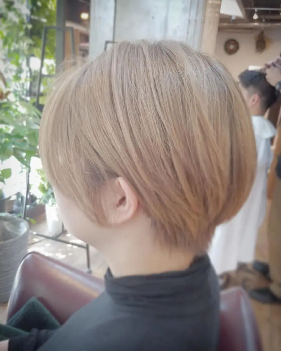 ショート カラー パーマ ヘアアレンジ 6月オープン♪豊見城 Lodattu✁清水のヘアスタイル