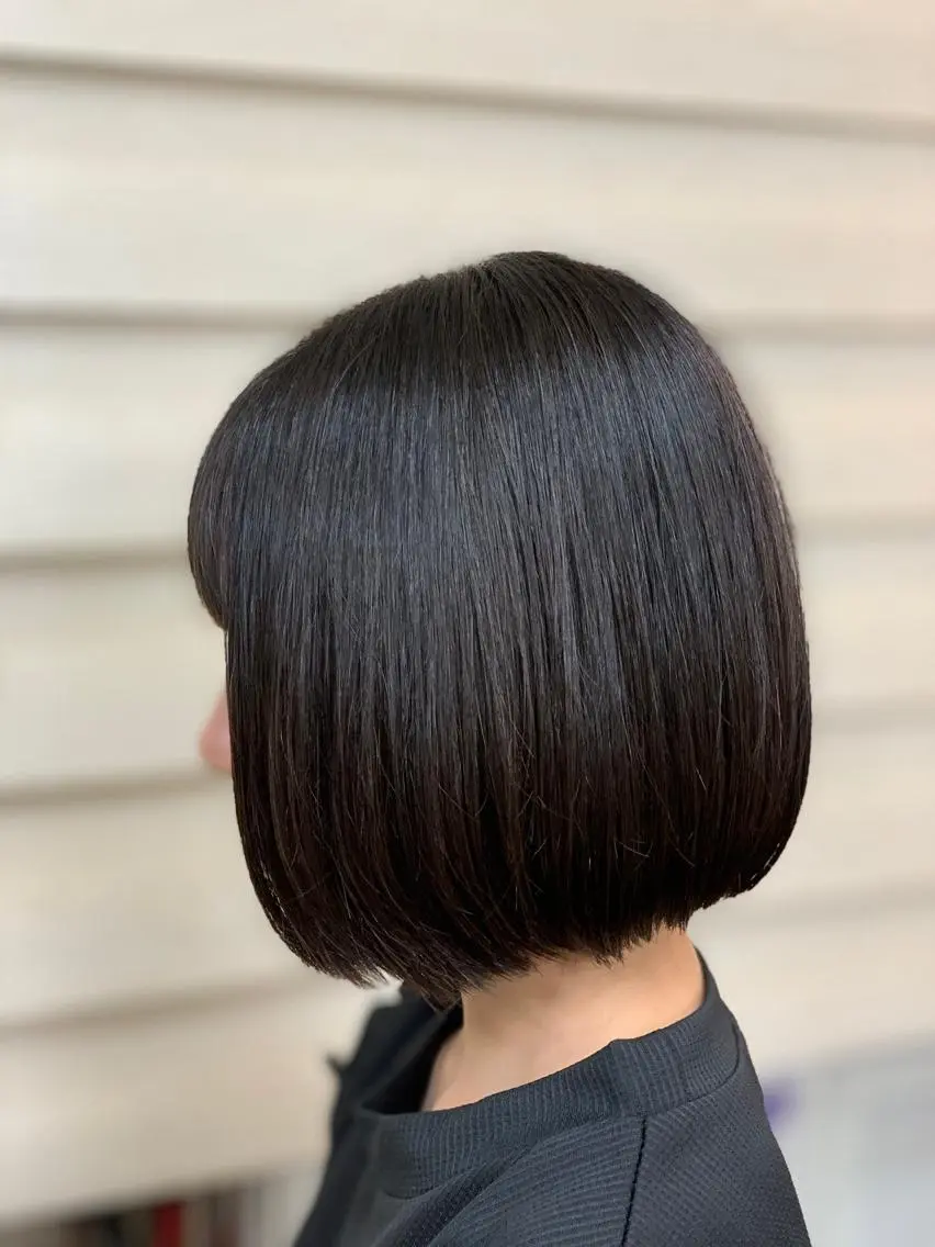 ミディアム ショートボブ ボブ カット ヘアカラー パーマ ヘッドスパ パーマスタジオ グレイス はやとのヘアスタイル