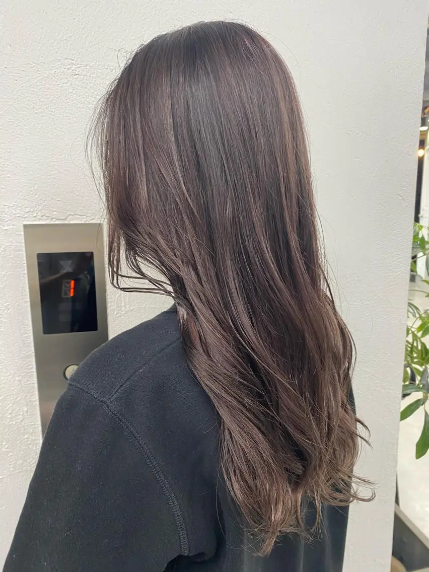 ロング カラー ラベンダーカラー 🧸艶々韓国ヘア 🧁mizunaのヘアスタイル
