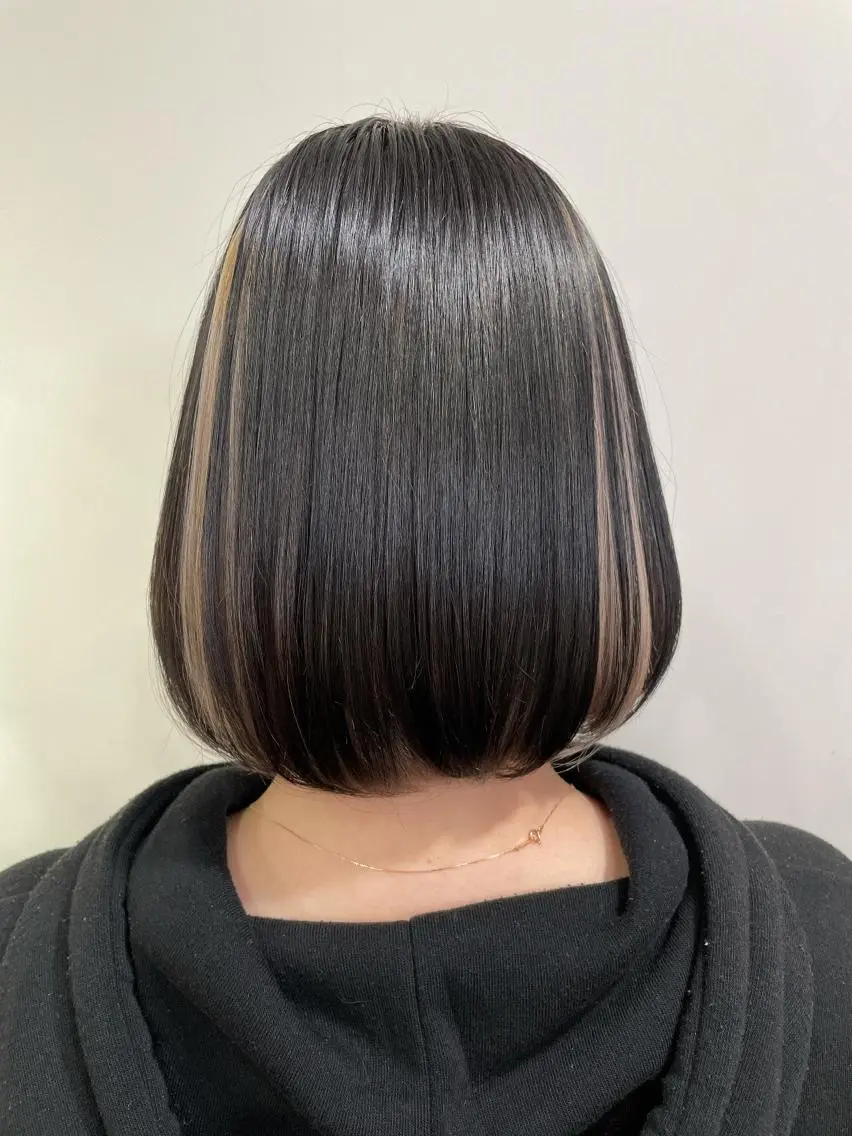 ショート 縮毛矯正 トリートメント 岡元 朗弘のヘアスタイル