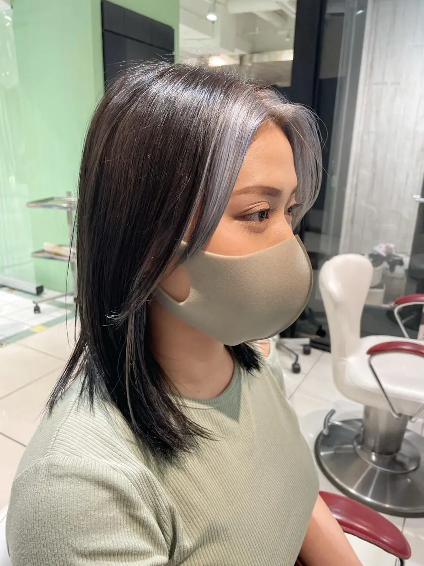 ミディアム カラー 中野 竜介のヘアスタイル