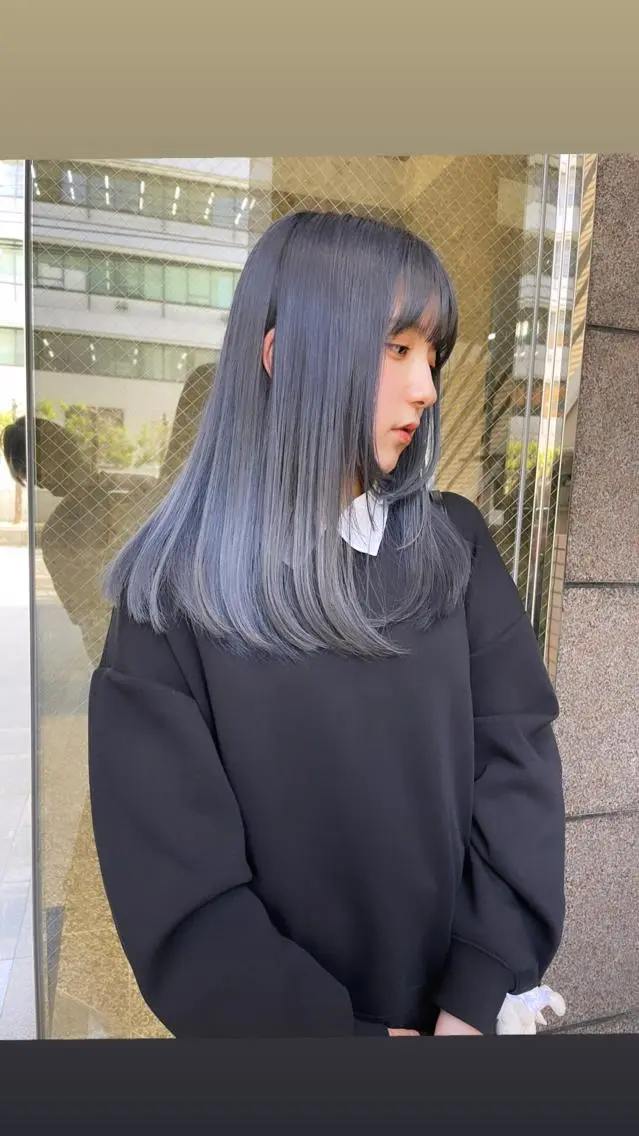 ミディアム カラー カット ヘアカラー トリートメント suvvy hairsalonのヘアスタイル
