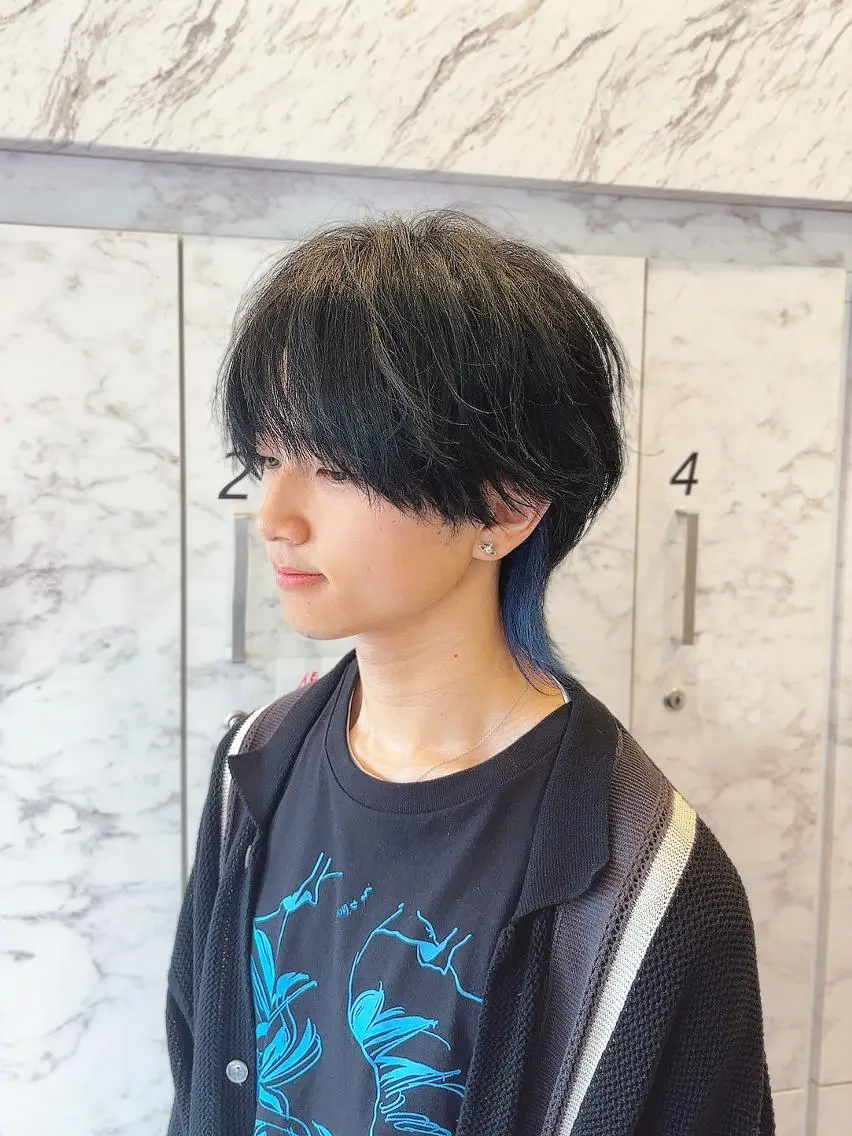 メンズ メンズウルフカット ウルフカット カット 菅原流星🌟カット/ メンズ/メンズパーマのヘアスタイル
