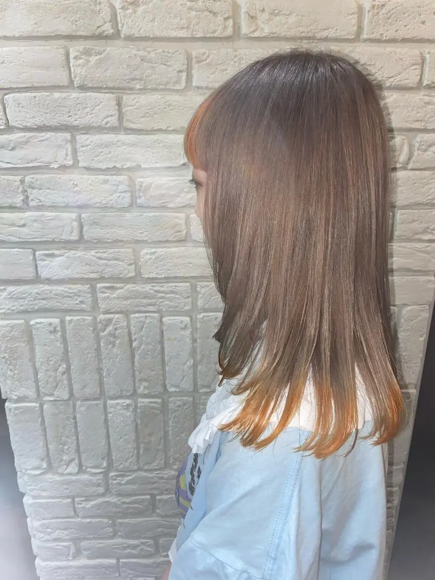 セミロング カラー 🦉静かに過ごしたい 方、個室席🦉タナカのヘアスタイル