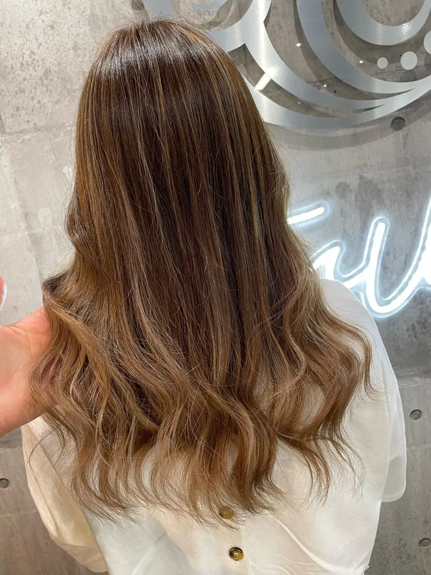 ロング シールエクステ ボブ エクステ ハイライト 髪質改善 北千住10分 肥高　壮汰のヘアスタイル