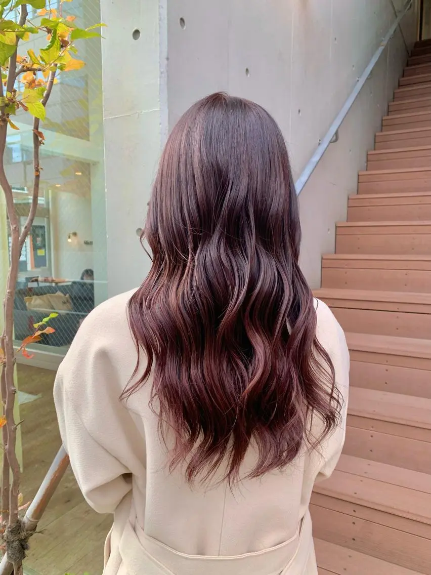 ロング ヘアカラー トリートメント 森山 佳小里/カラー /似合わせカットのヘアスタイル