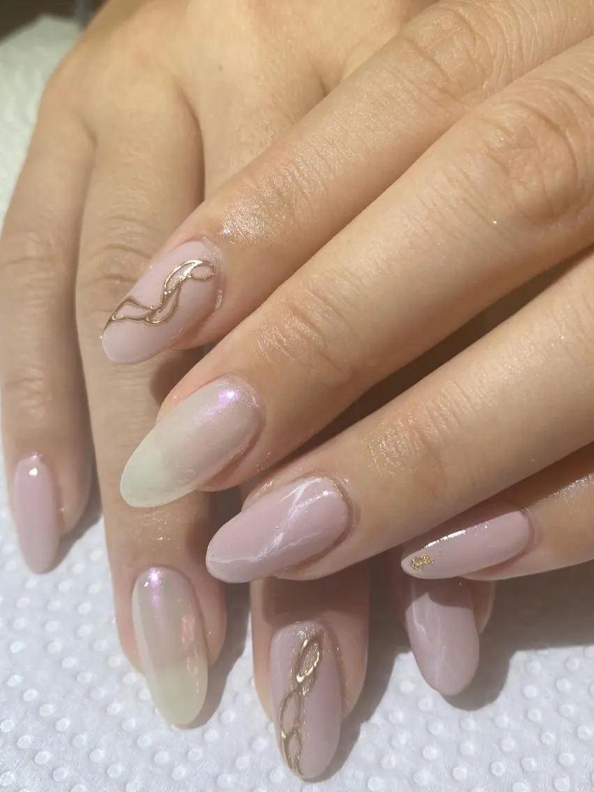 ロング shandy nailのネイルデザイン