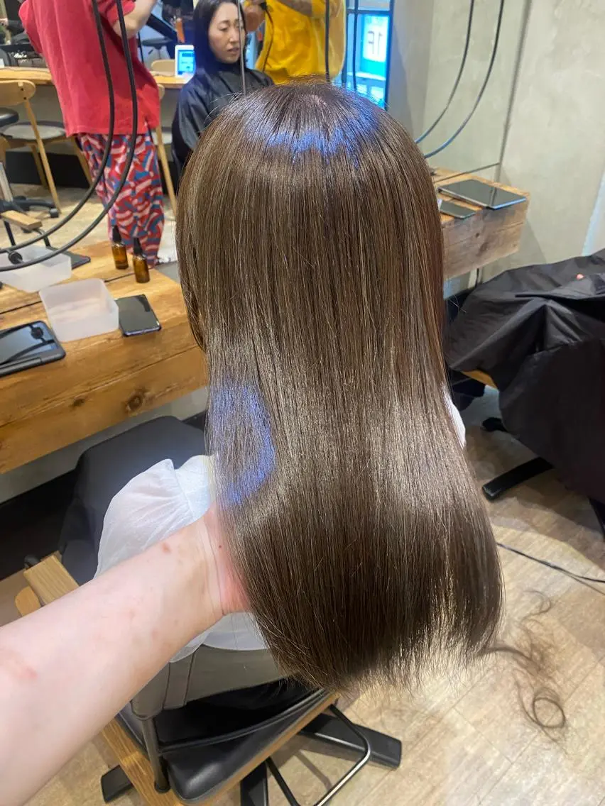 セミロング カット ヘアカラー トリートメント 新宿/顔周りカット +レイヤー＝しずく♩のヘアスタイル