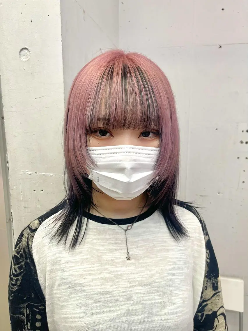 ミディアム カラー ヘアカラー トリートメント ハッシュカット/ハイ トーン/HIROKIのヘアスタイル
