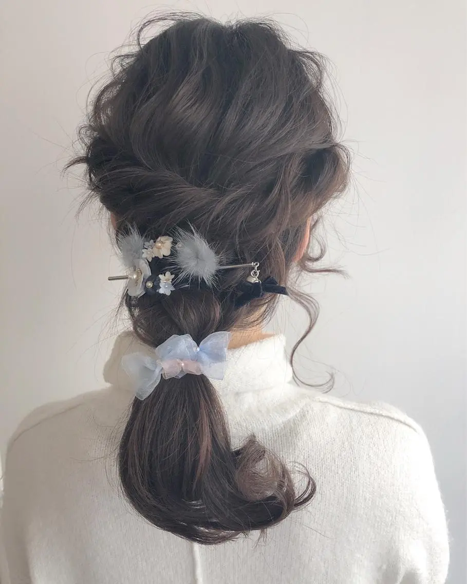 ミディアム ヘアアレンジ 柳澤 興輝のヘアスタイル