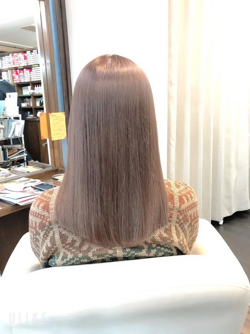 カラー ベージュカラー ミルクティーベージュ Natsu 。のヘアスタイル