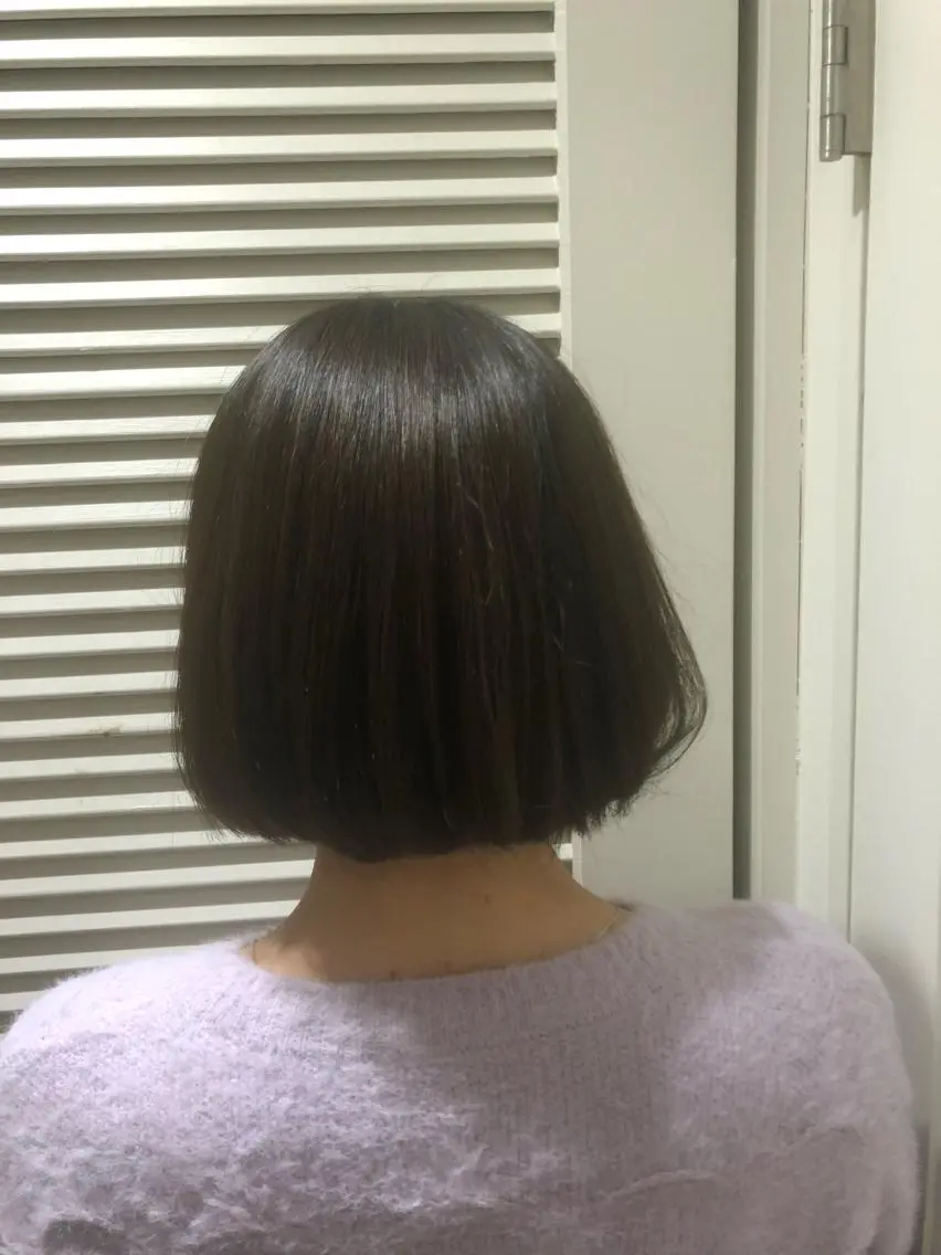 ミディアム ボブ カット ヘアカラー ⭐️店長　藤野 正博⭐️のヘアスタイル