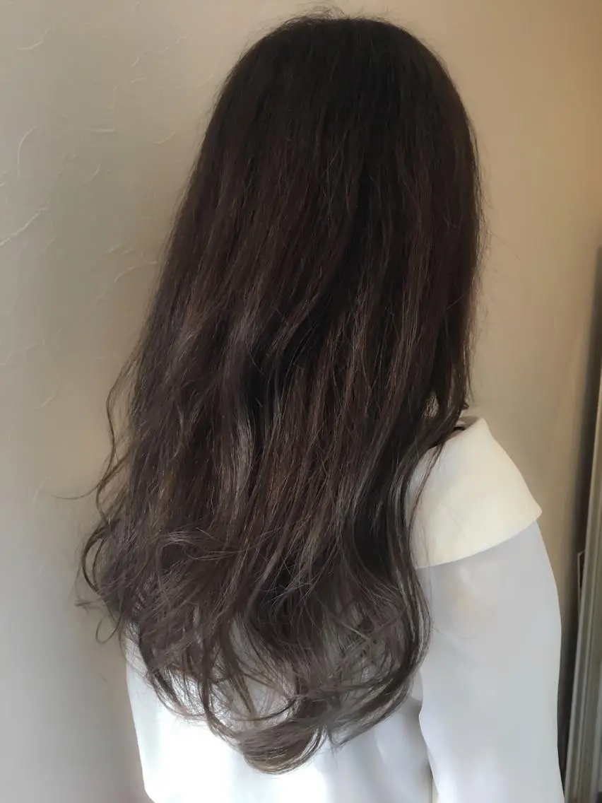 セミロング カラー パーマ ヘアアレンジ IVY villa Suzu.のヘアスタイル
