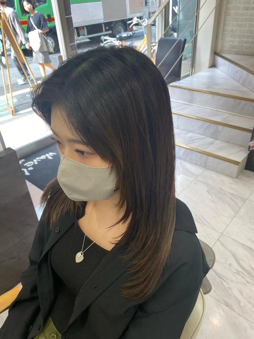 ロング レイヤーカット シャギー 目黒 碧人のヘアスタイル
