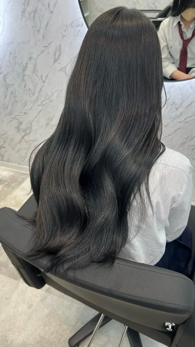 ロング トリートメント 韓国パーマ 美容師 和田爽良のヘアスタイル
