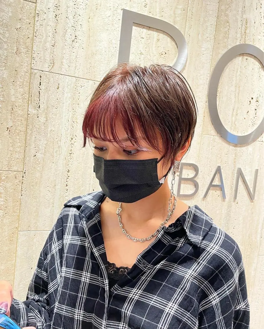 ショート カット ヘアカラー トリートメント 高橋 芽衣のヘアスタイル