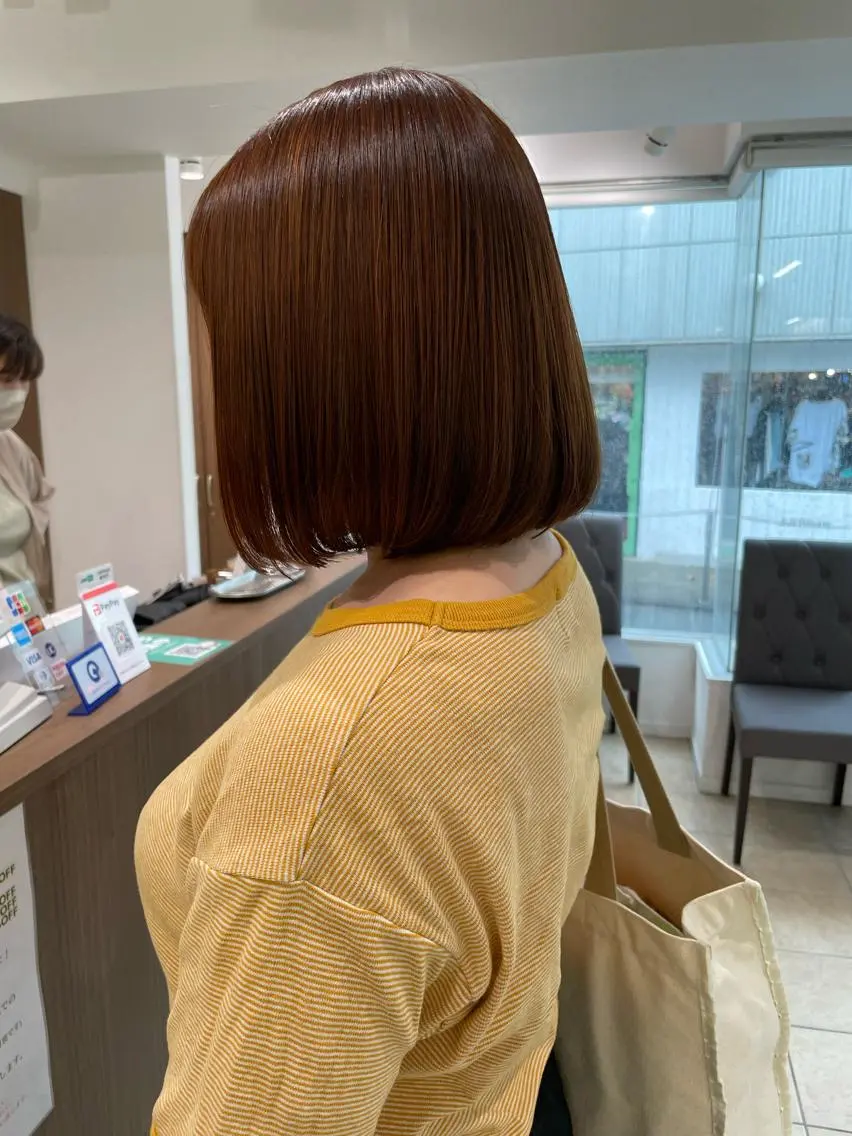 ミディアム カラー 店長福島成美/髪質 改善縮毛矯正/カラーのヘアスタイル