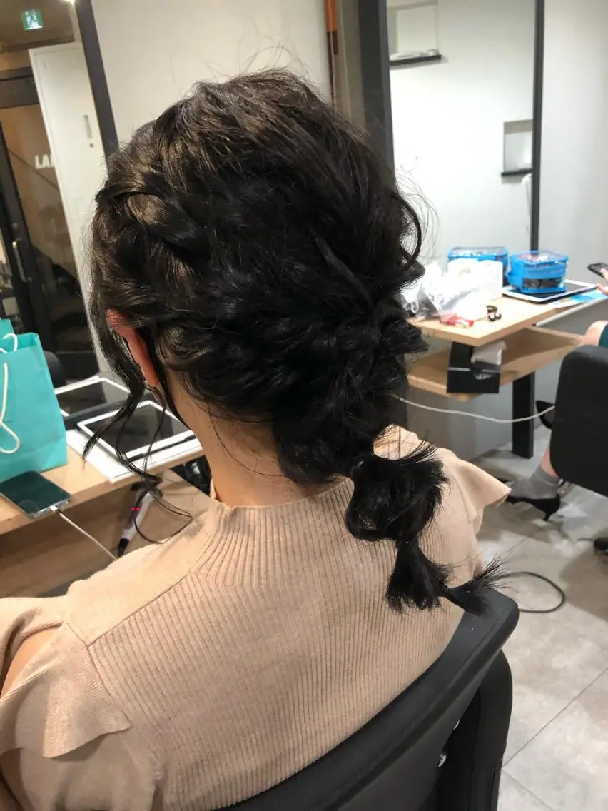 セミロング ヘアアレンジ レイヤー/エクステ alpha下妻のヘアスタイル