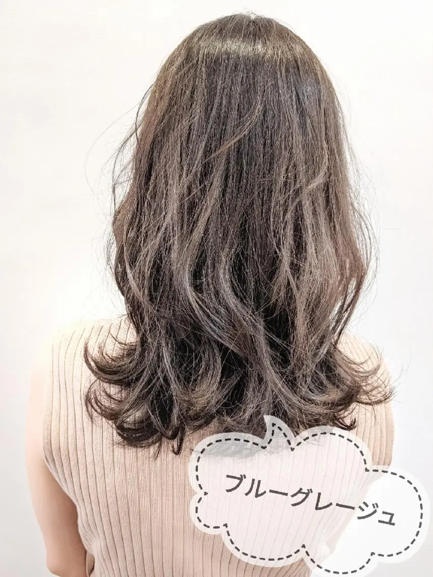 セミロング カット ヘアカラー トリートメント 葛西/矯正 大人っぽhair鈴木のヘアスタイル
