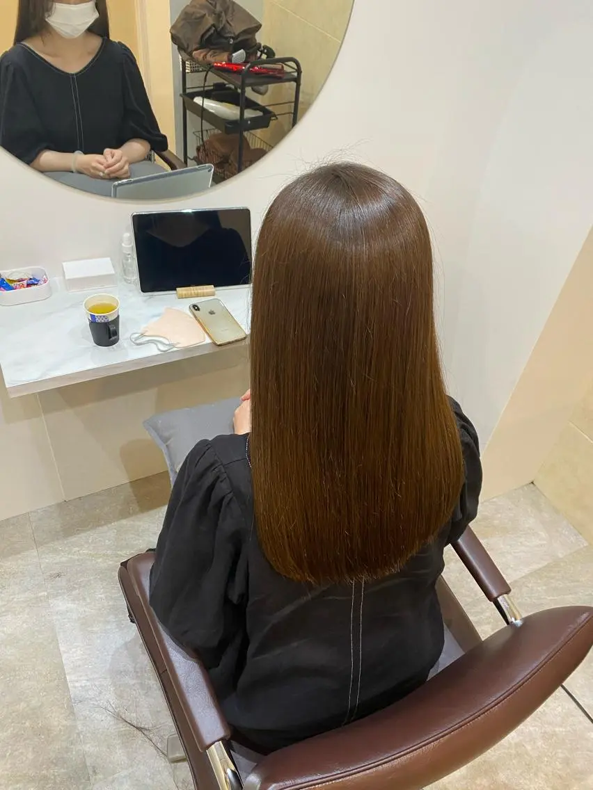 ミディアム カット トリートメント 【髪質改善　艶髪】 布川　莉穂のヘアスタイル