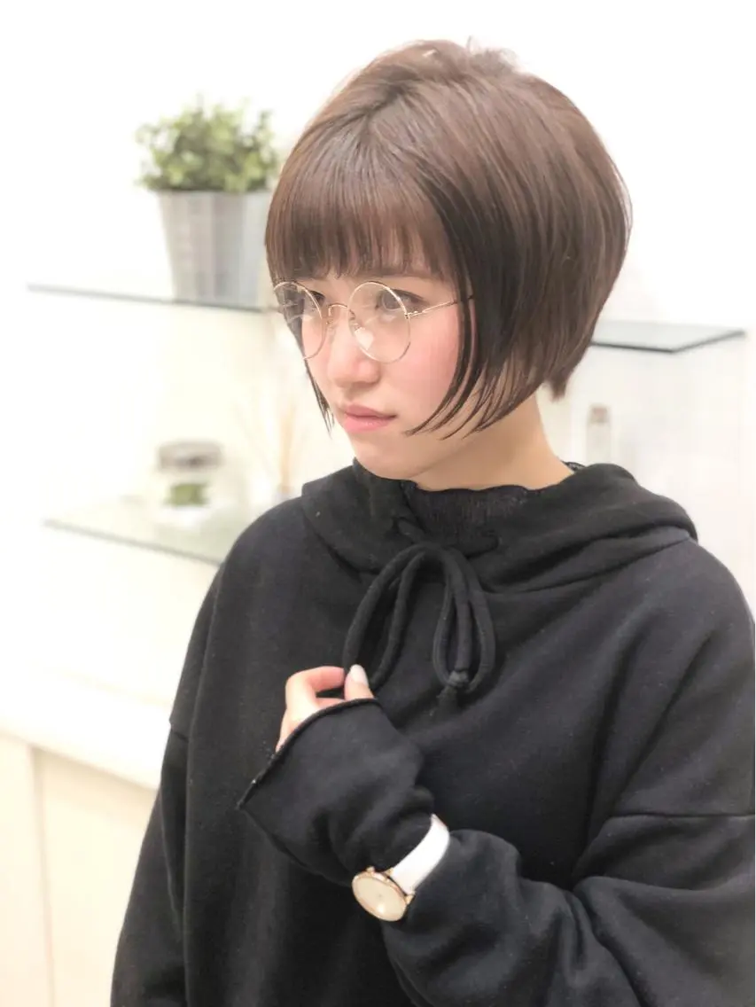 ショート カラー 顔周りカット ショートヘア ディレクター ノナカのヘアスタイル