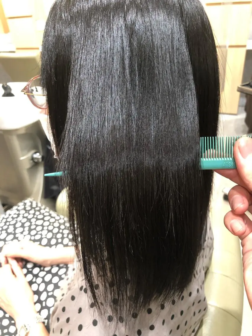 セミロング カット 縮毛矯正 トリートメント 【髪質改善特化･ 福田航洋】のヘアスタイル