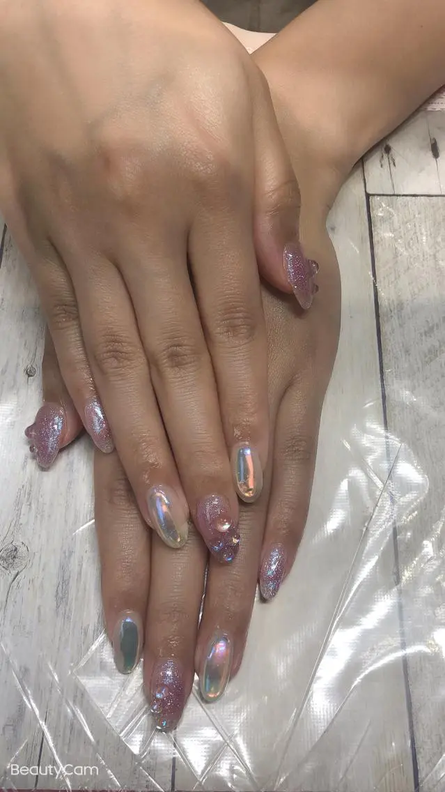 ネイル 氷ネイル・うるうるネイル ✨アン ミユ✨のネイルデザイン