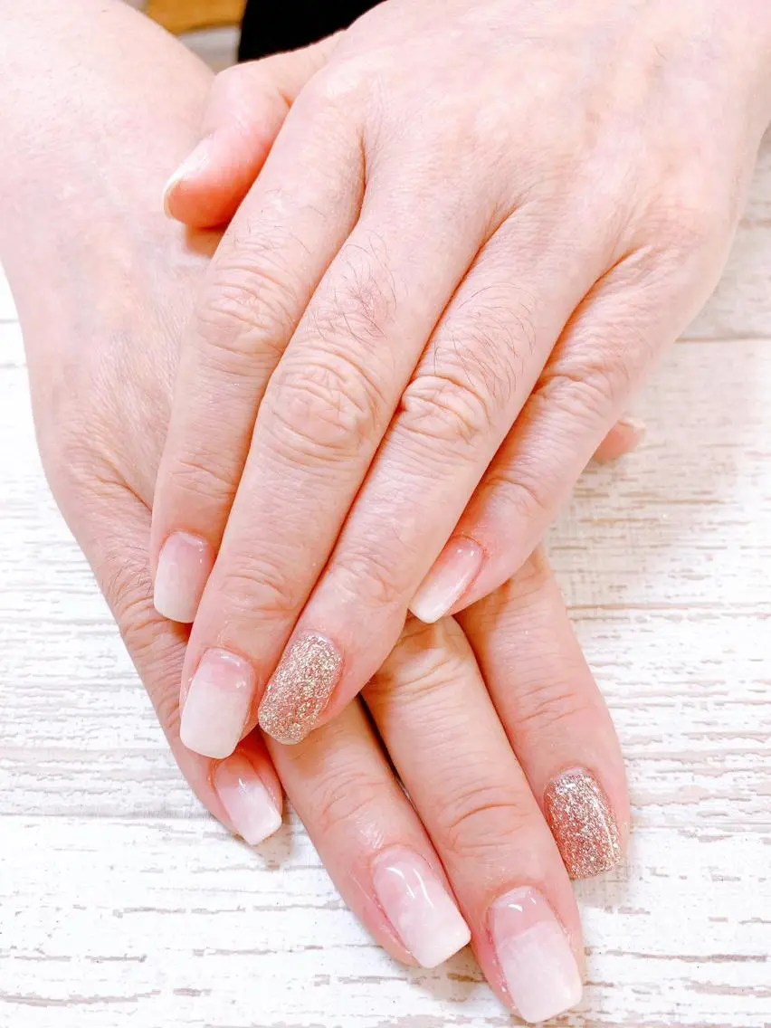 ネイル グラデーション ラメ(グリッター) ハンドネイル Story nail Sakuraのネイルデザイン