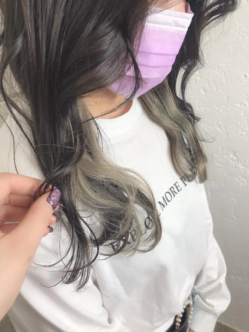 ロング カラー カット ヘアカラー トリートメント ヘッドスパ ヘアセット ️韓国ヘア／レイヤー カット❤️Yūkaのヘアスタイル