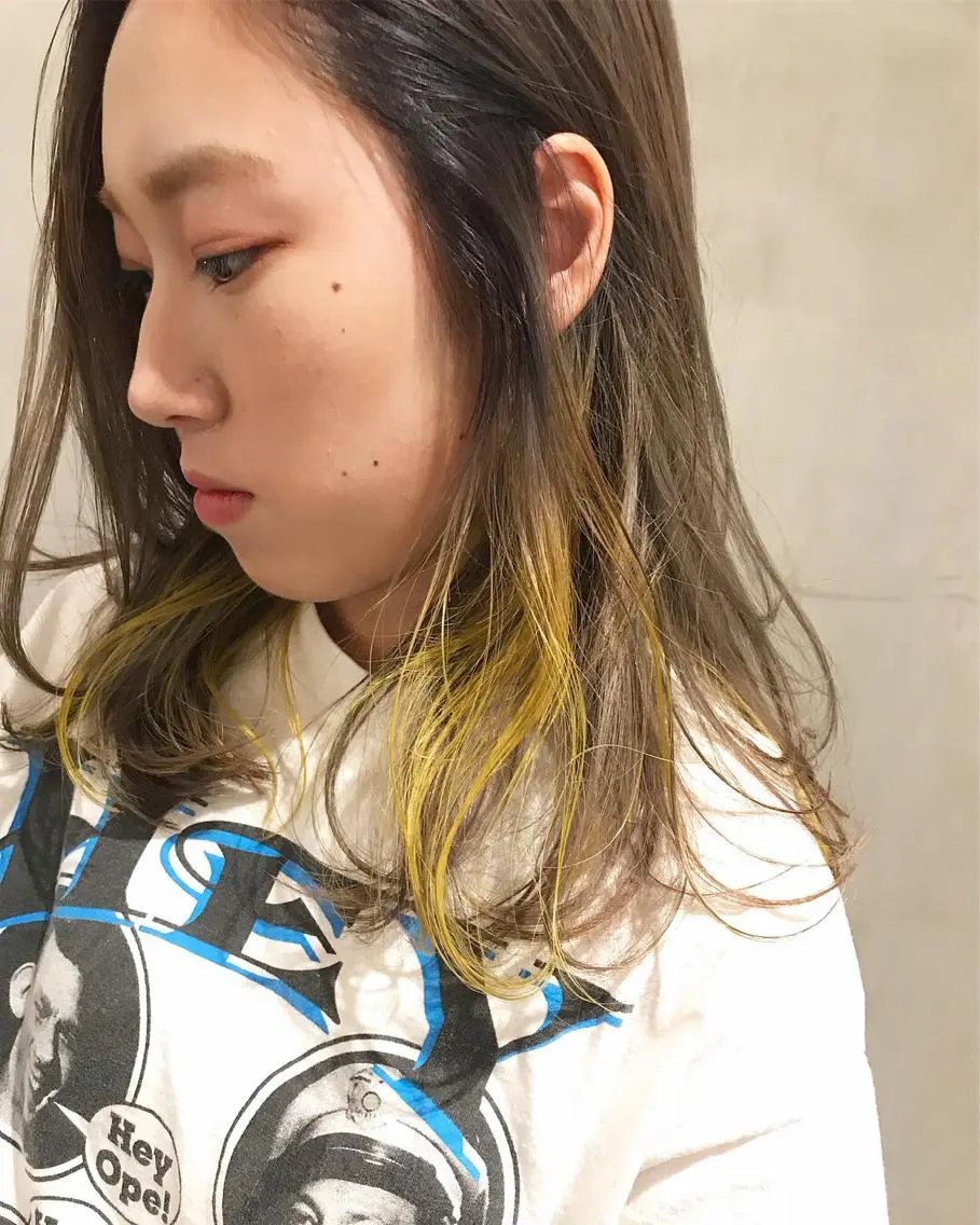 セミロング カラー ヘアカラー トリートメント 優作 〜圧倒的信頼〜のヘアスタイル