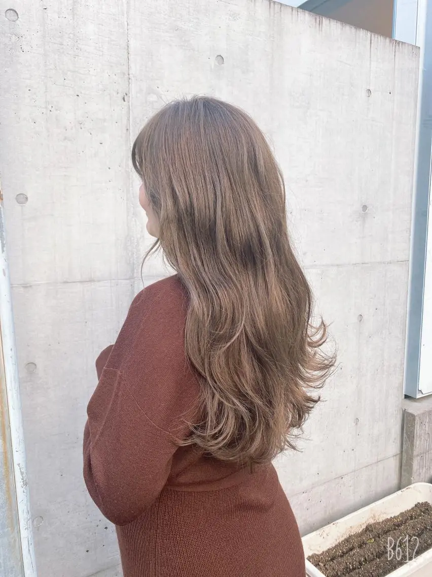 ロング カラー マンツーマン 美容師💚コウブチのヘアスタイル