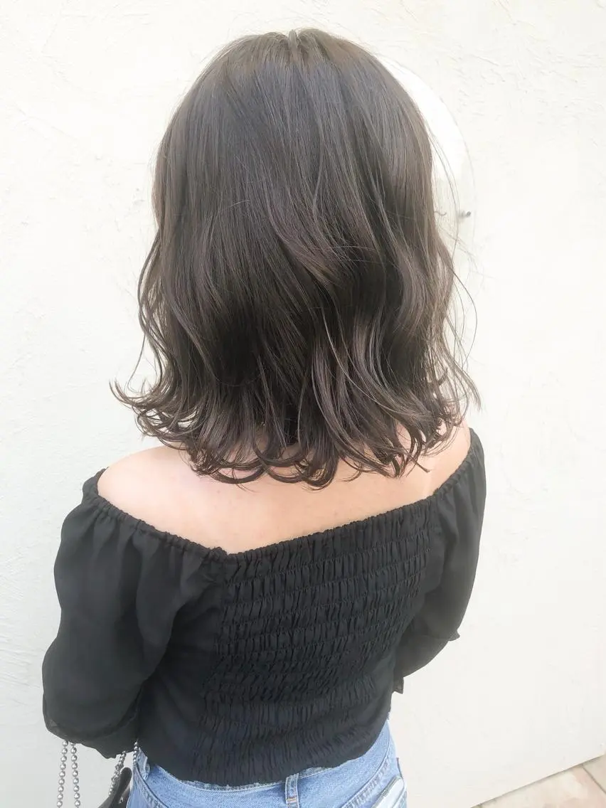 ミディアム 熊崎 樹のヘアスタイル