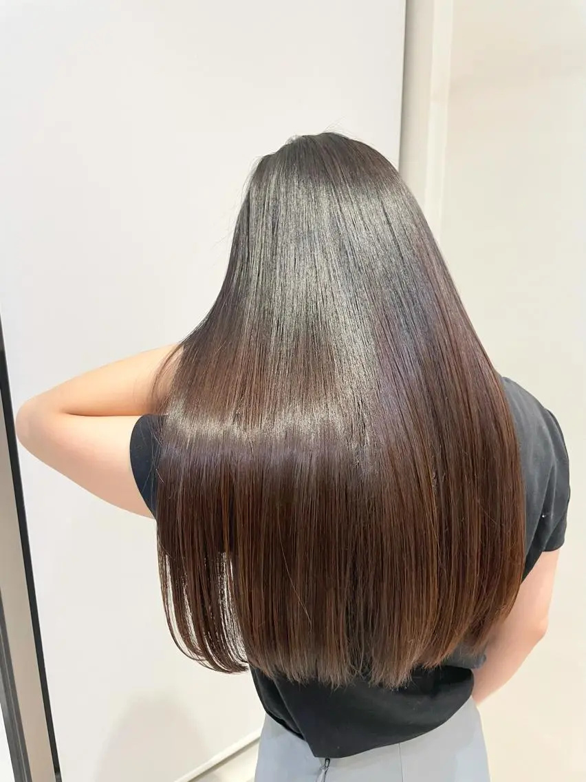 ロング カラー トリートメント ヘアカラー トリートメント 🩵アンブレラカラー 髪質改善　丸尾】のヘアスタイル