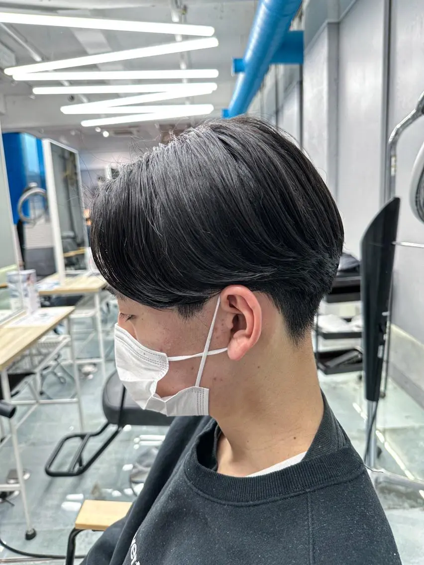 パーマ メンズ 松戸レイヤーカット 塚原悠斗のヘアスタイル