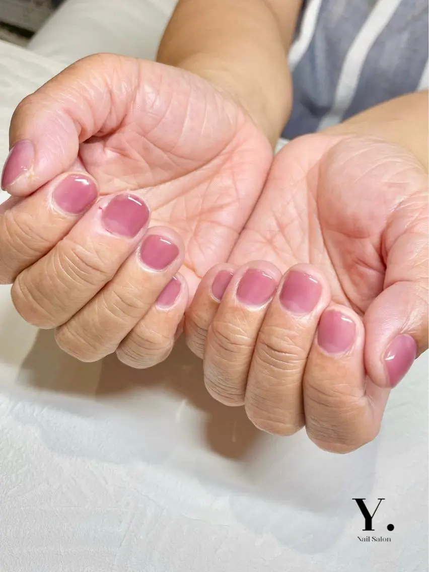 ネイル ワンカラーネイル シンプルネイル Nail Salon Y.のネイルデザイン