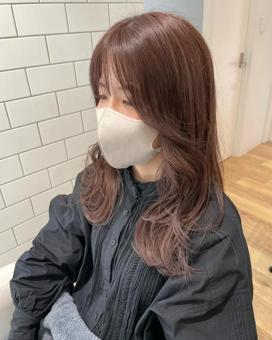 ミディアム カラー パーマ ヘアアレンジ メンズ キッズ ネイル マツエク・マツパ 子どものヘアアレンジ レイヤーカット ミディアムネイル 🫧垢抜けヘア🫧 SHIORIのヘアスタイル