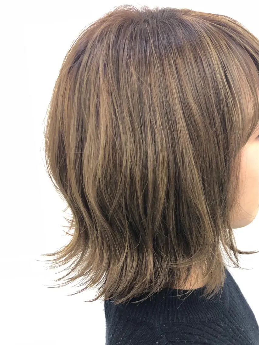 ミディアム 藤原 亜美🤍のヘアスタイル