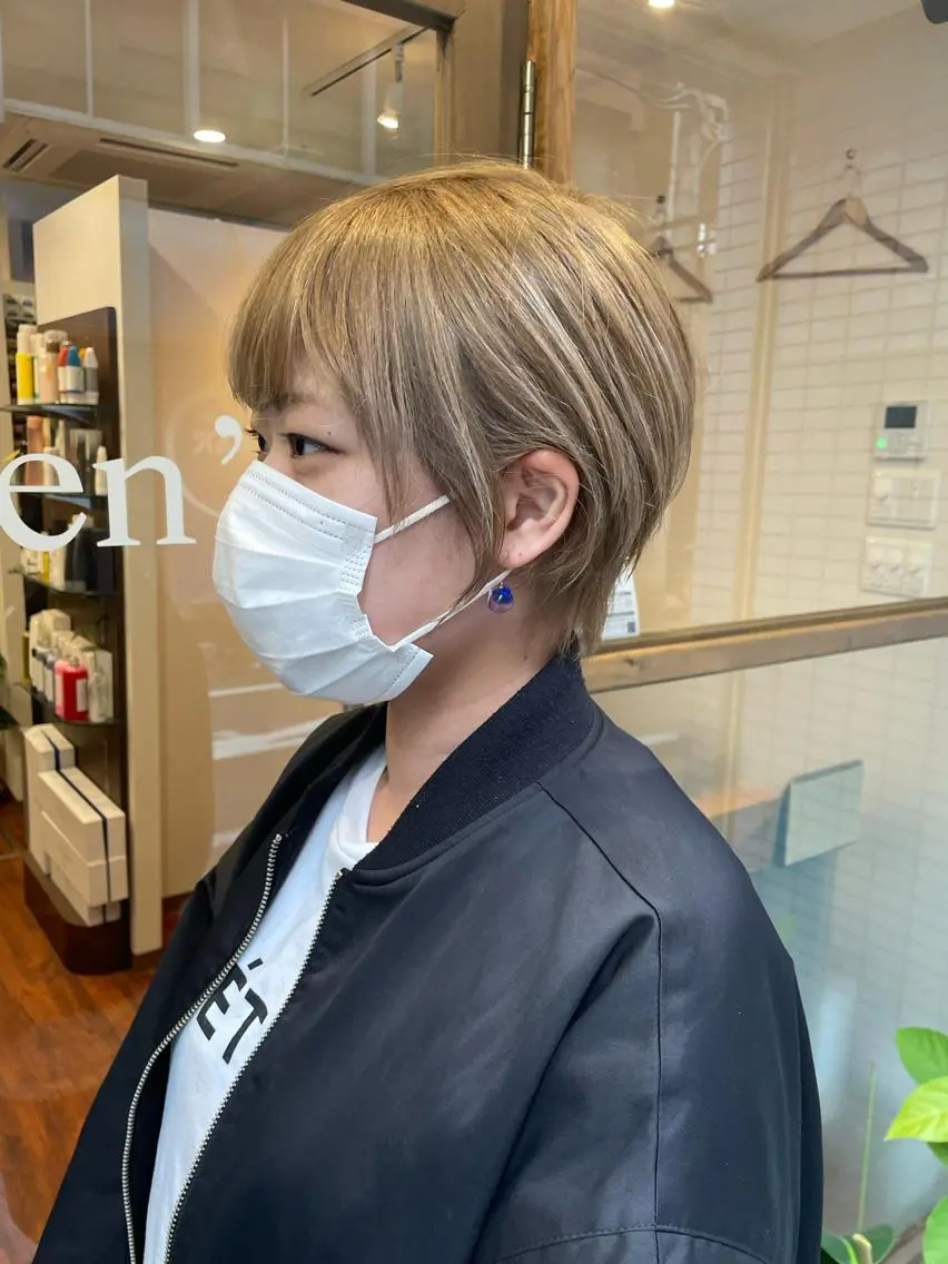ショート カラー ショートボブ ボブ ショートヘア Lien's💜 SESHIRUのヘアスタイル