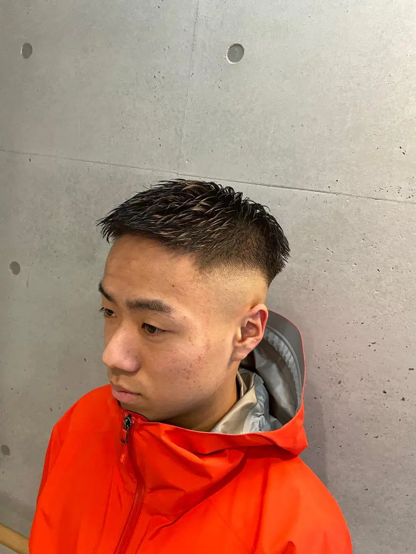 ショート カラー パーマ メンズ カット 🔥メンズ超特化🔥 青木海斗のヘアスタイル