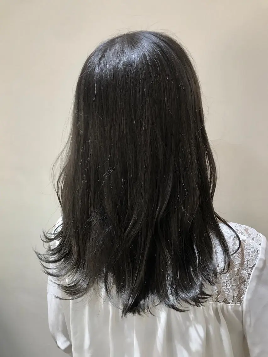 ミディアム カラー ハイライトカラー ハイライト 中塚 義人のヘアスタイル