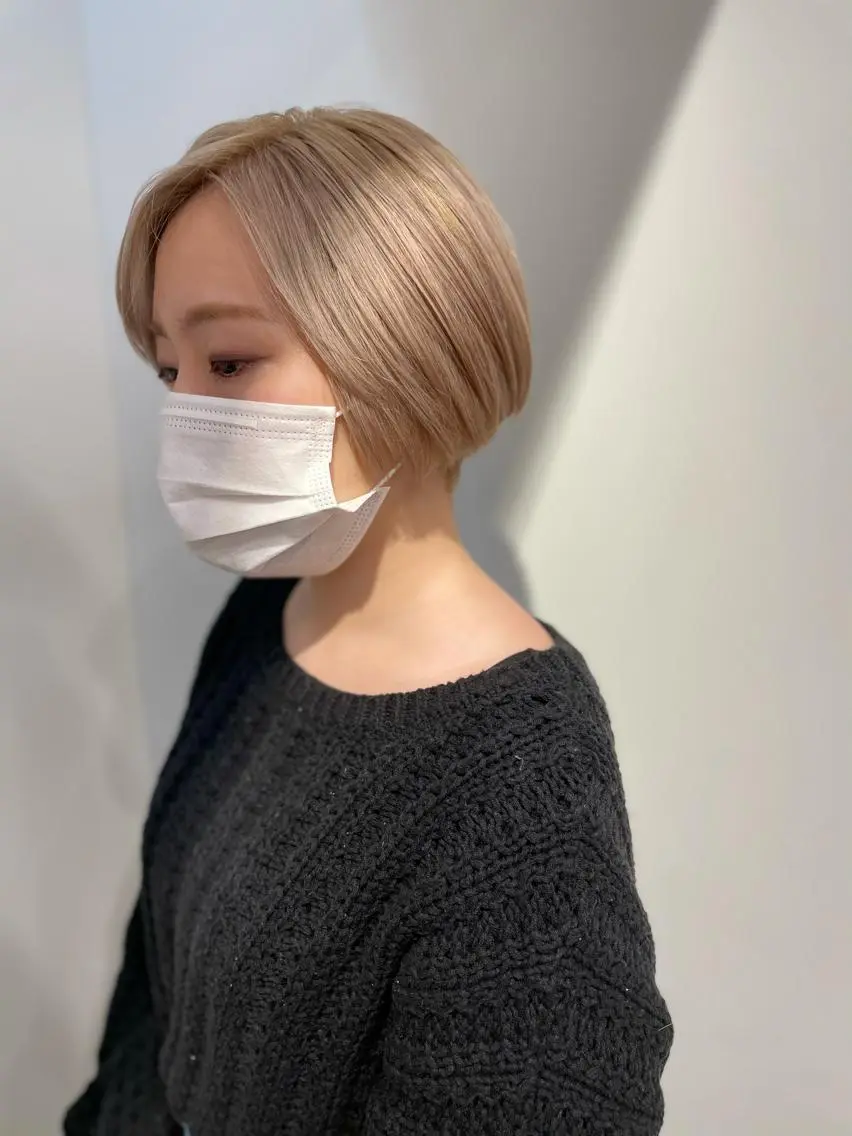 ショート ショートヘア 艶髪カラー& トリートメント　松村のヘアスタイル
