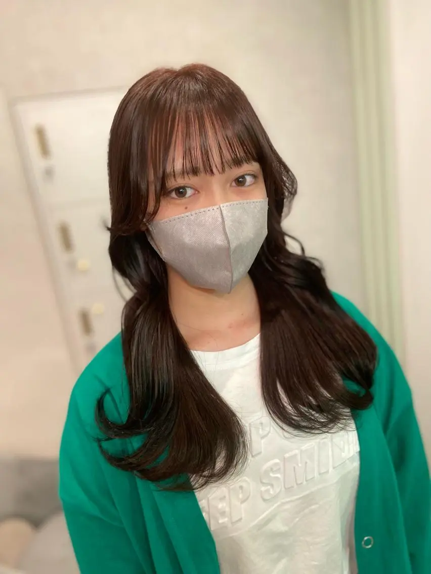 ロング カラー 永井 亮のヘアスタイル