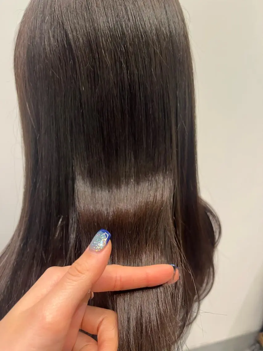 ロング カラー グレージュ 髪質改善 韓国風ヘア トリートメント カット ヘアカラー トリートメント ✨透明感カラー✨ 🦖佐々木未来🦕のヘアスタイル