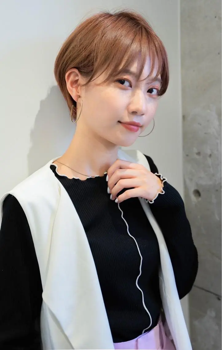 ショート 丸みショート ショートヘア カット mua 鳳のヘアスタイル