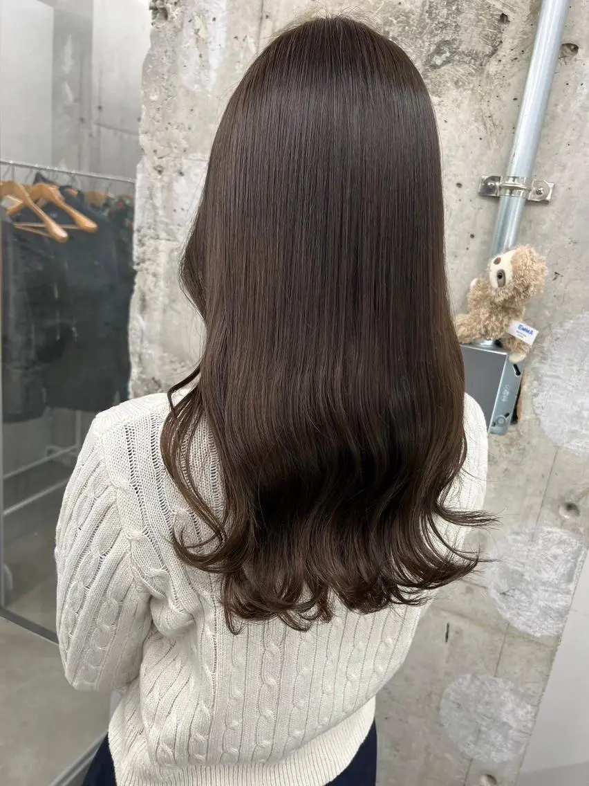 ロング ヘアアレンジ パーマ カラー アディクシーカラー ベージュカラー ケアカラー 透明感カラー イヤリングカラー カット トリートメント ヘッドスパ 【ヘアケア特化型】 newi天王寺のヘアスタイル