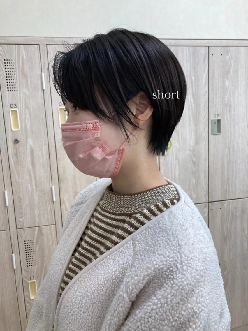 ショート 切りっぱなしボブ ショートボブ ハンサムショート ボブ ショートヘア カット 初めてのショート お任せください✂️のヘアスタイル