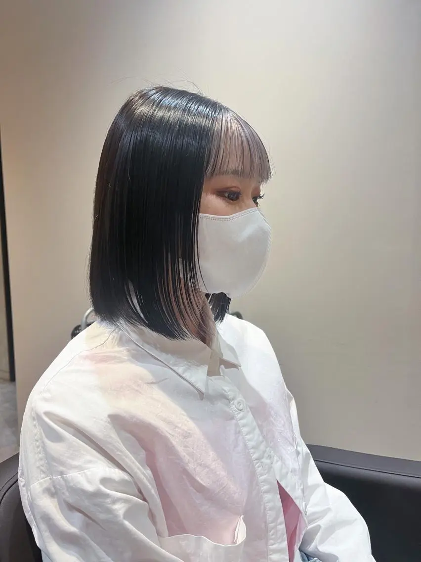 ミディアム 🌈モテ色 村上のぶきのヘアスタイル