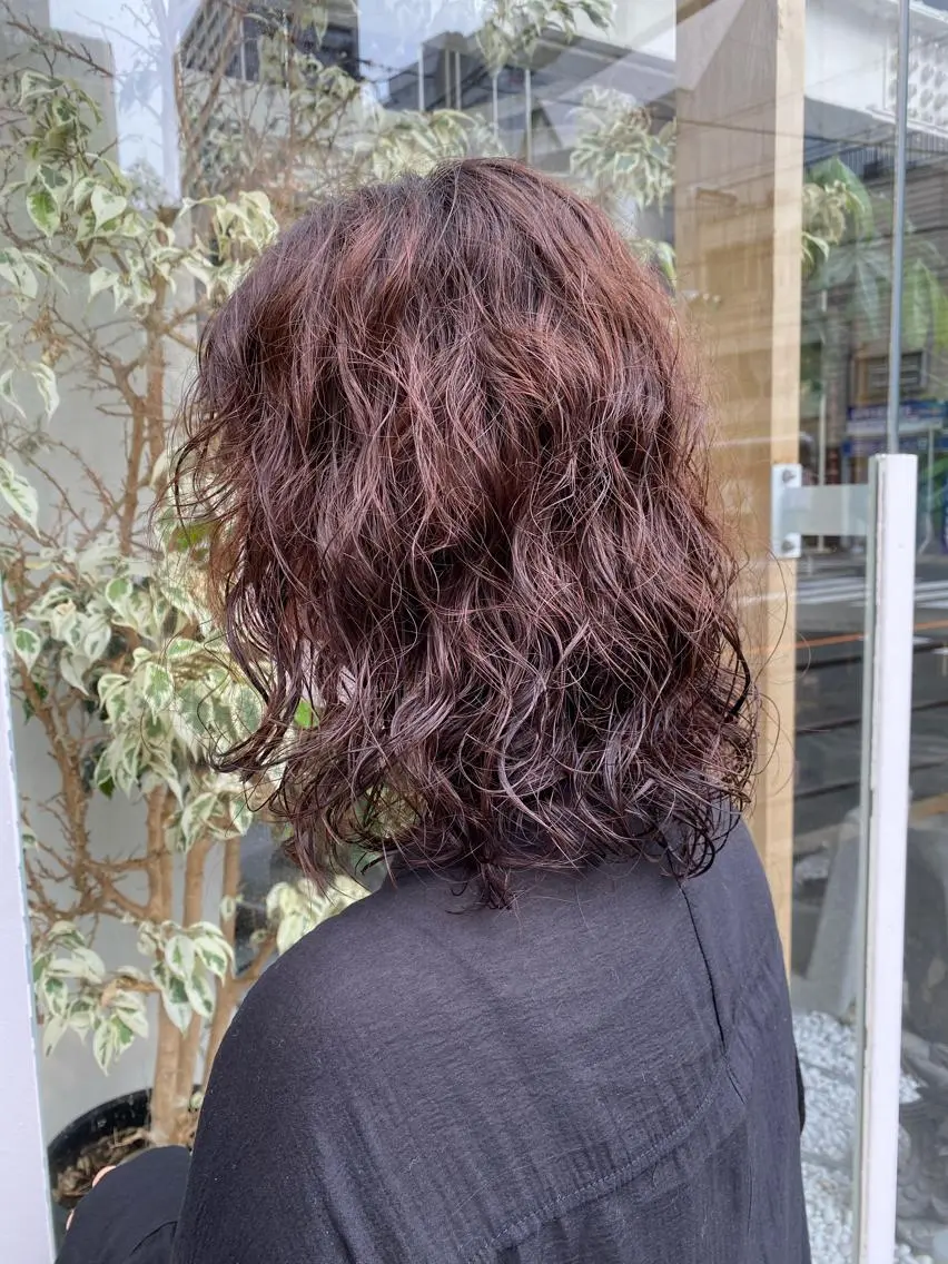 ミディアム パーマ パーマ 横川 みづきのヘアスタイル
