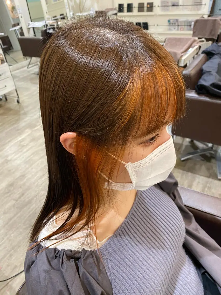 セミロング 前橋 姫奈のヘアスタイル