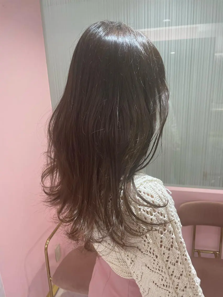 ロング レイヤー/髪質改善 縮毛/ハッシュカットのヘアスタイル